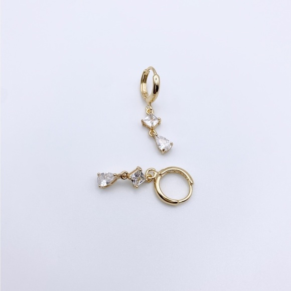 HUGGIE Hoops Petit Drop Earrings - Picture 2 of 3